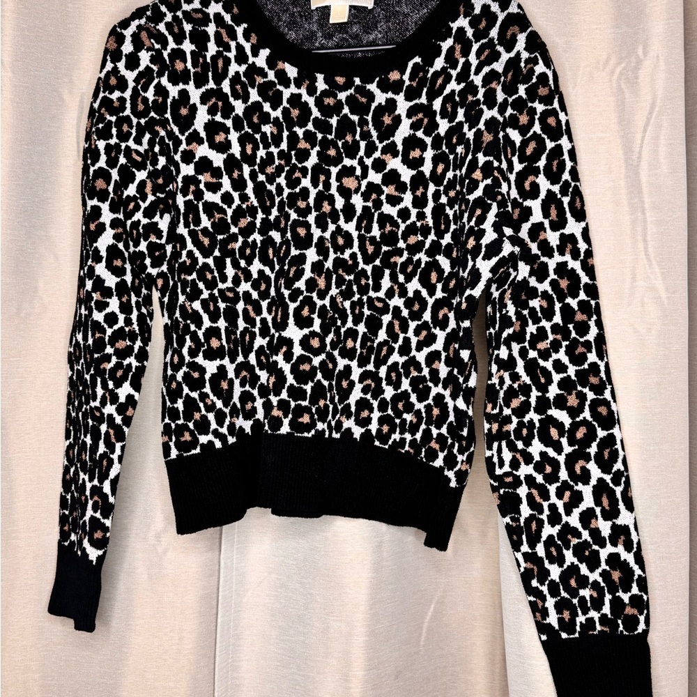Leopard Print Michael Kors Sweater - Picture 2 of 4